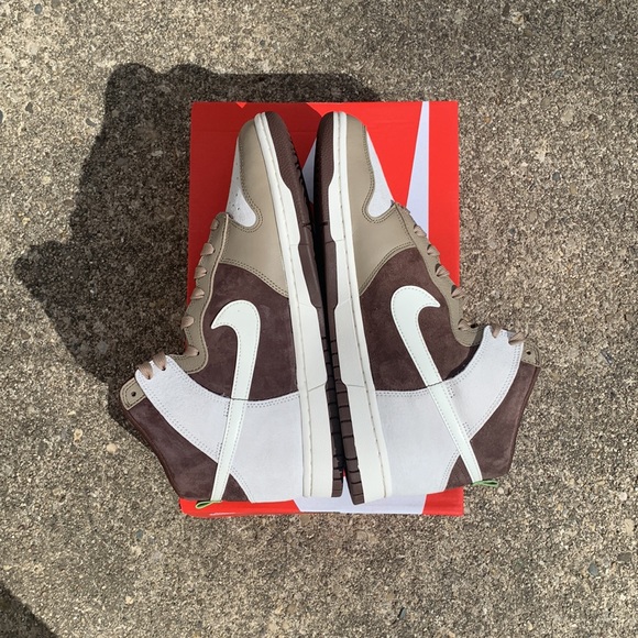 NEW Nike Dunk Hi Retro PRM Light Chocolate Size 11.5 Men - Picture 7 of 11